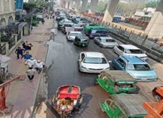 রাজধানী জুড়ে তীব্র যানজট