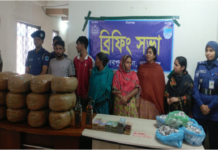 গাজীপুরে গাঁজা-ইয়াবাসহ ৬ মাদক ব্যবসায়ী গ্রেপ্তার মাদক ব্যবসায়ী